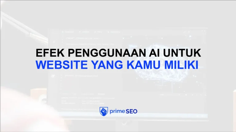 Efek Penggunaan AI Untuk Website Yang Kamu Miliki